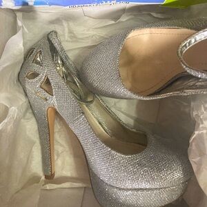 Silver Pumps